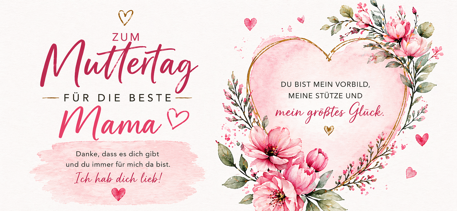 Gutschein - Muttertag mit Herz