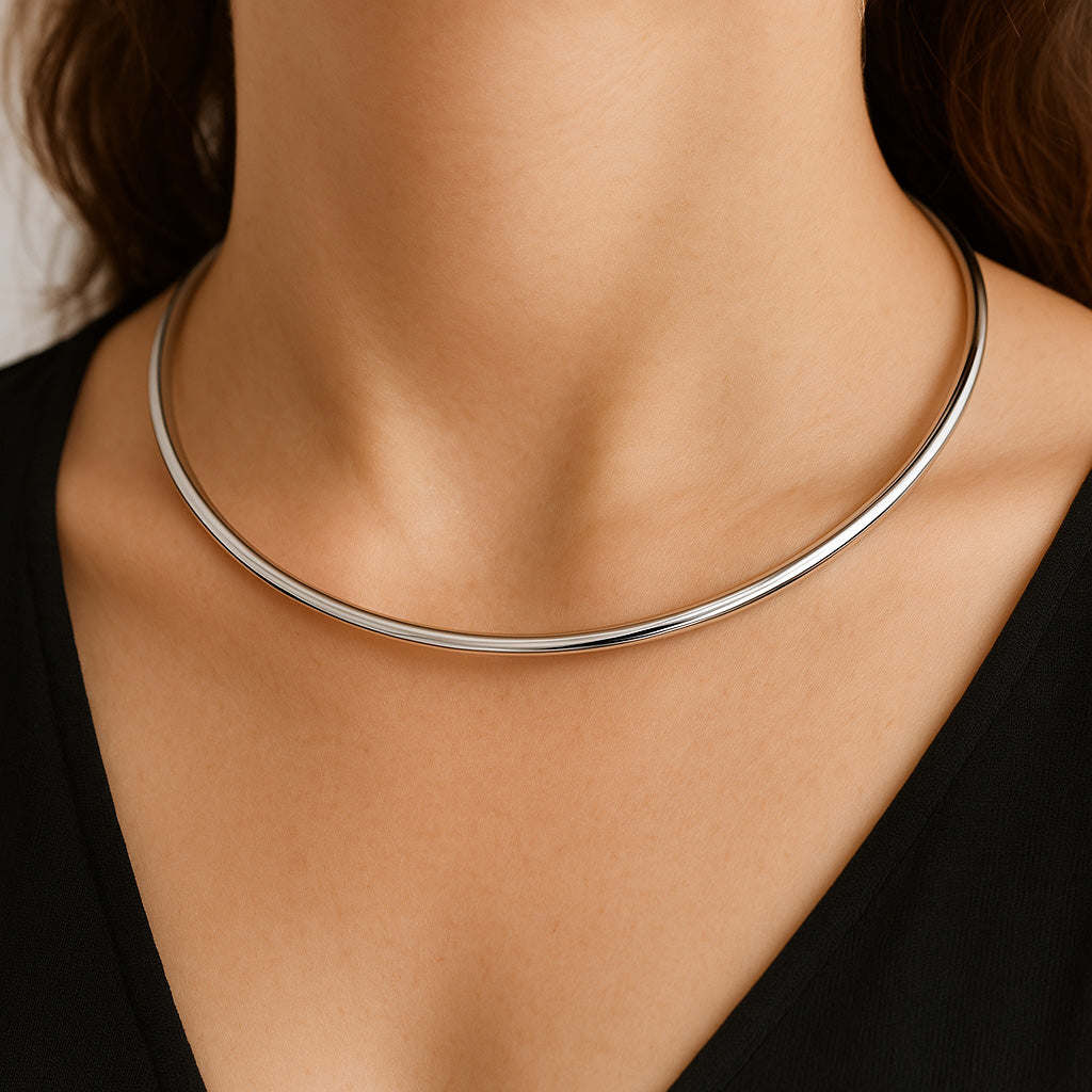 Halsreif „Lunar Aura“ – aus 925 Sterling Silber