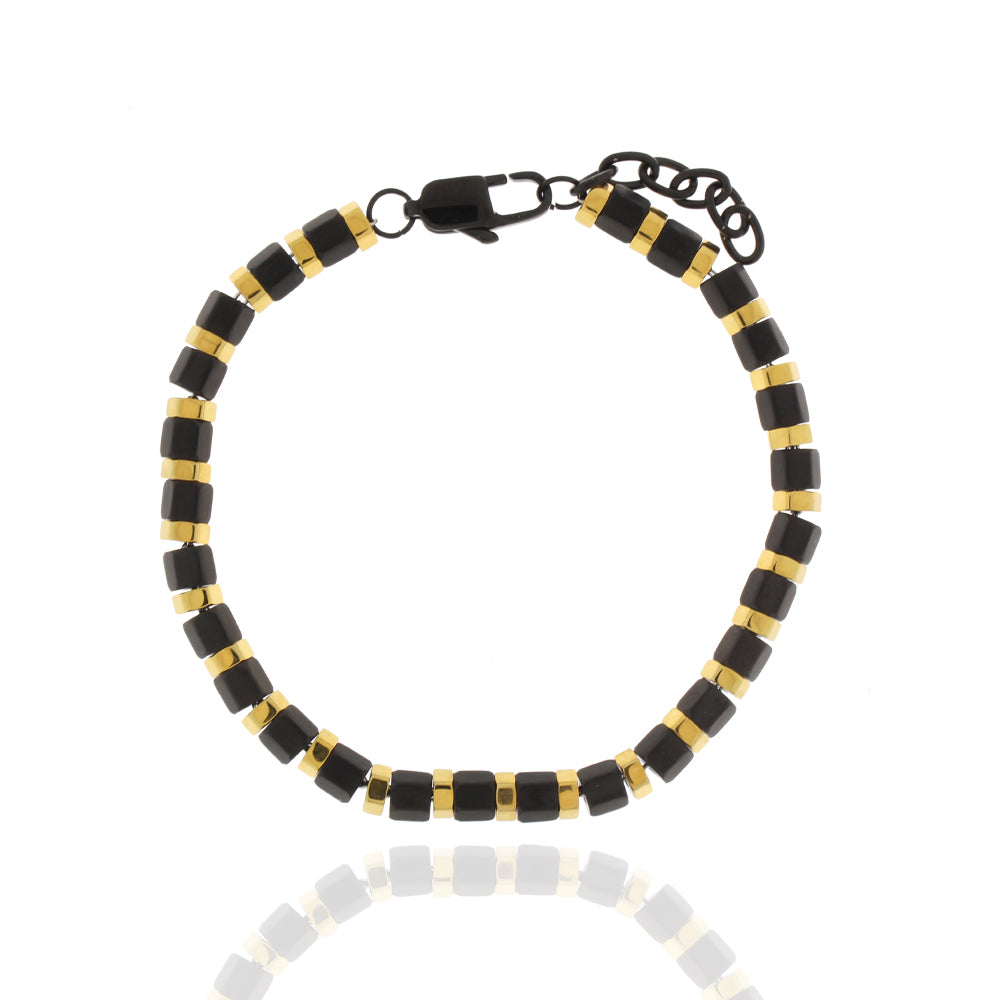 Herren-Armband „Iron Geometric Flux“
