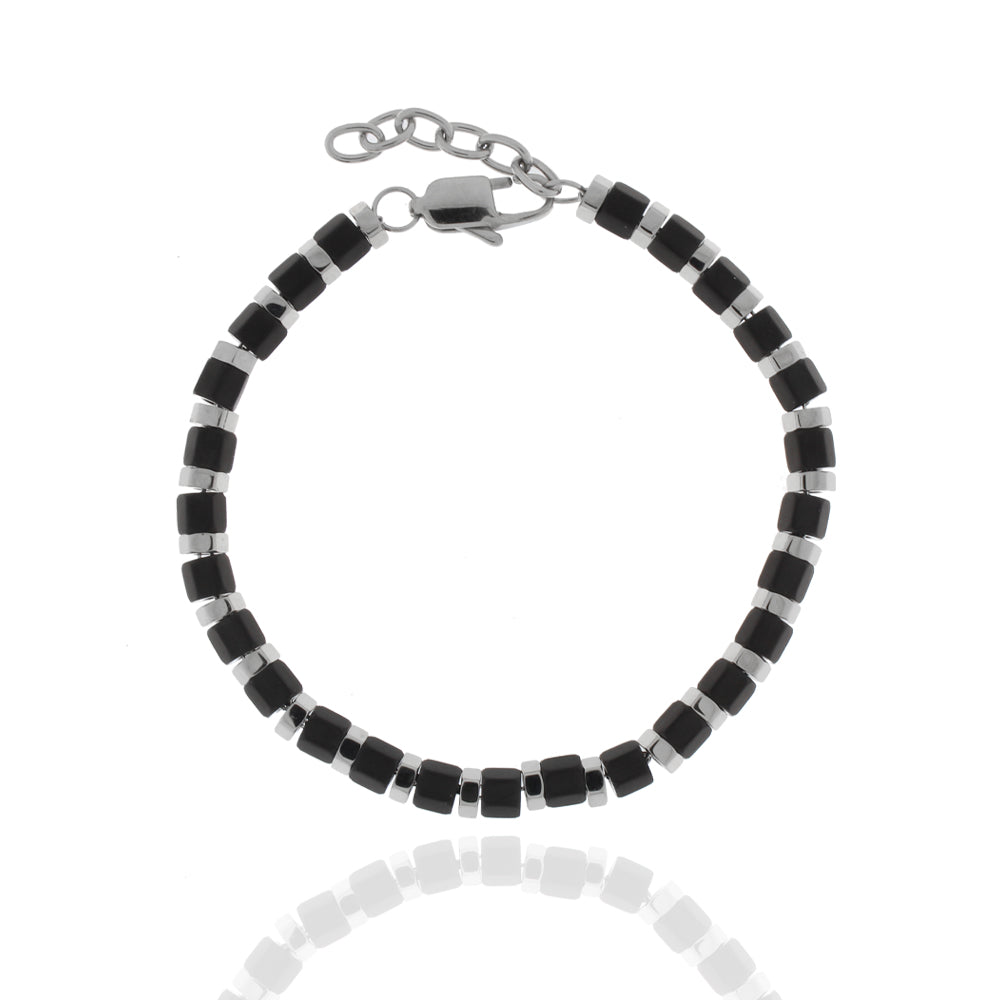 Herren-Armband „Iron Geometric Pulse“