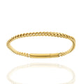 Herren-Armband „Iron Gilded Vertex“