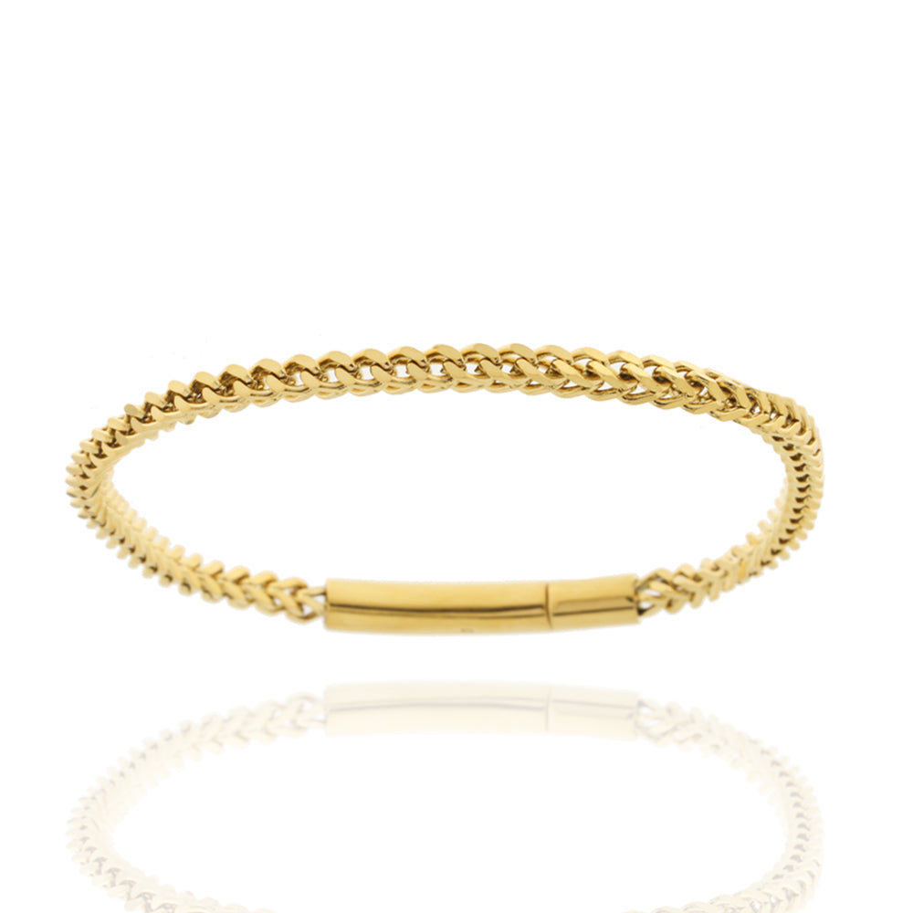Herren-Armband „Iron Gilded Vertex“