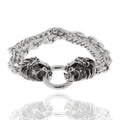 Herren-Gliederarmband „Iron Lion Aegis“