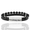 Herren-Hybrid-Armband „Iron Agate Nexus“