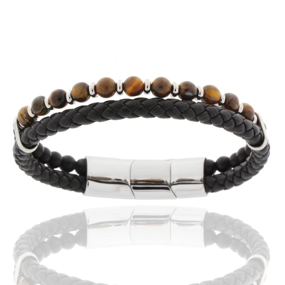 Herren-Hybrid-Armband „Iron Tiger Nexus“