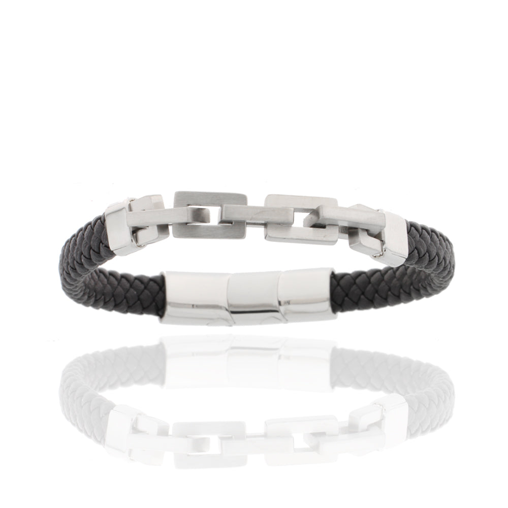 Herren-Hybridarmband „Iron Chain Hybrid“