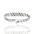 Herren-ID-Armband „Iron Linear ID“