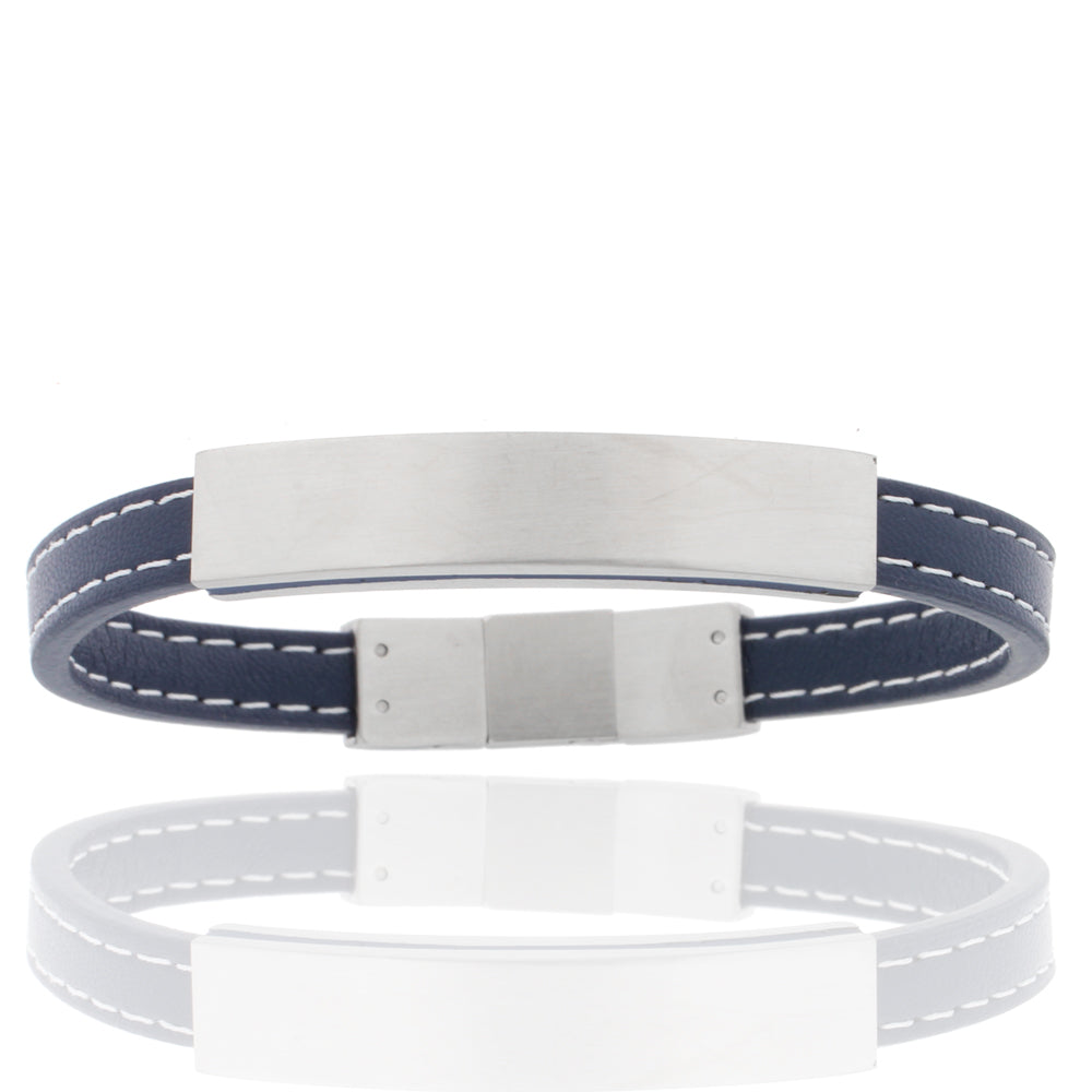Herren-ID-Armband „Iron Naval Stitch“