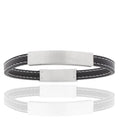 Herren-ID-Armband „Iron Sleek Stitch“