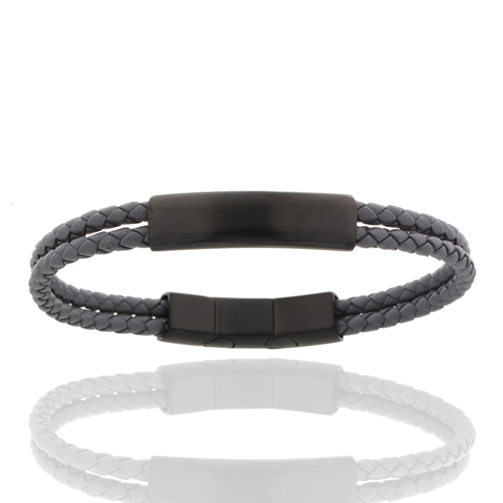 Herren-ID-Armband „Iron Urban Slate“