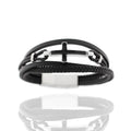 Herren-Lederarmband „Iron Cross Sentinel“