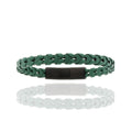 Herren-Lederarmband „Iron Forest Link“