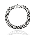 Herren-Panzerarmband „Iron Dual Curb“