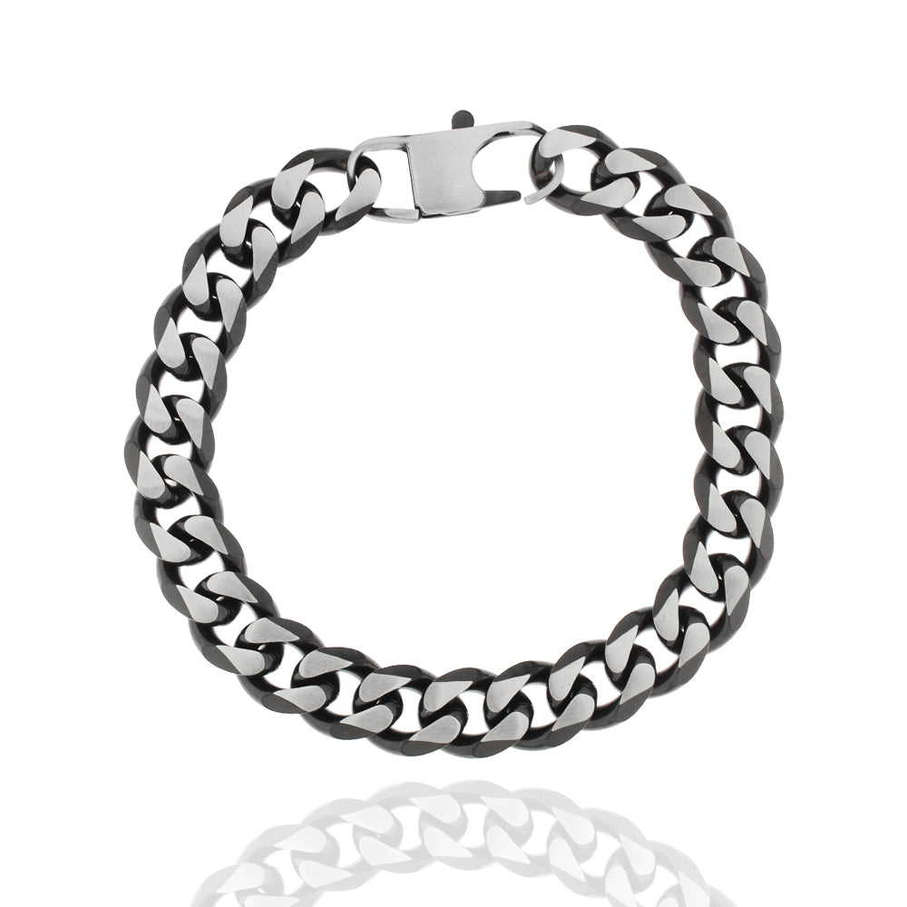Herren-Panzerarmband „Iron Dual Curb“