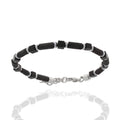 Herren-Perlenarmband „Iron Volcanic Cube“