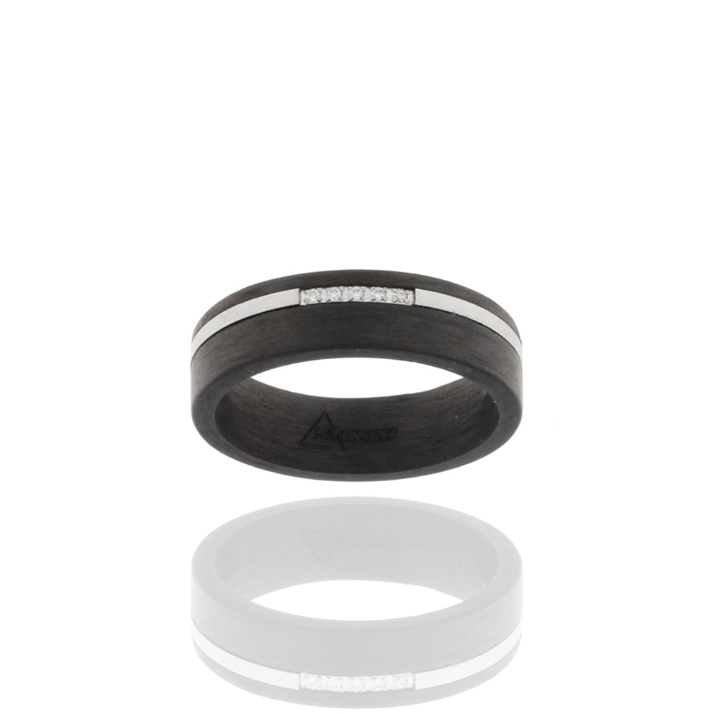 Herren-Ring „Iron Carbon Glint“