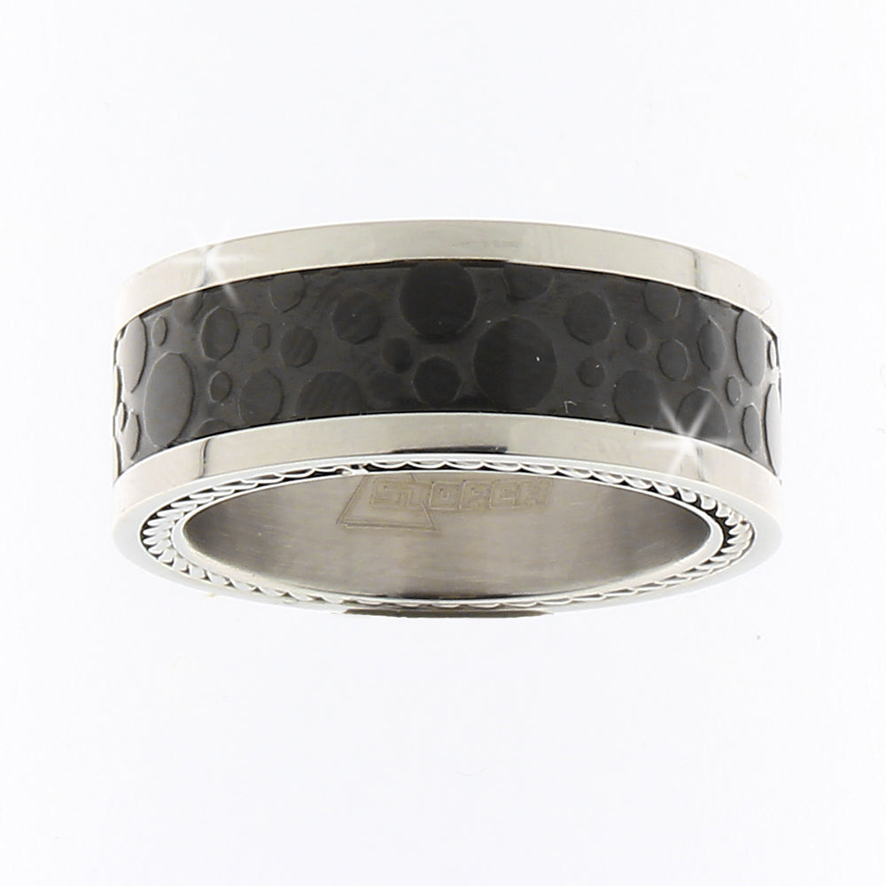 Herren-Ring „Iron Textured Orbit“