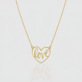 Herz-Collier „Heartbeat Love“ – 375er Gelbgold (9Kt)
