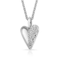 Herzanhänger „Arctic Dual“ – aus rhodiniertem 925er Sterling Silber