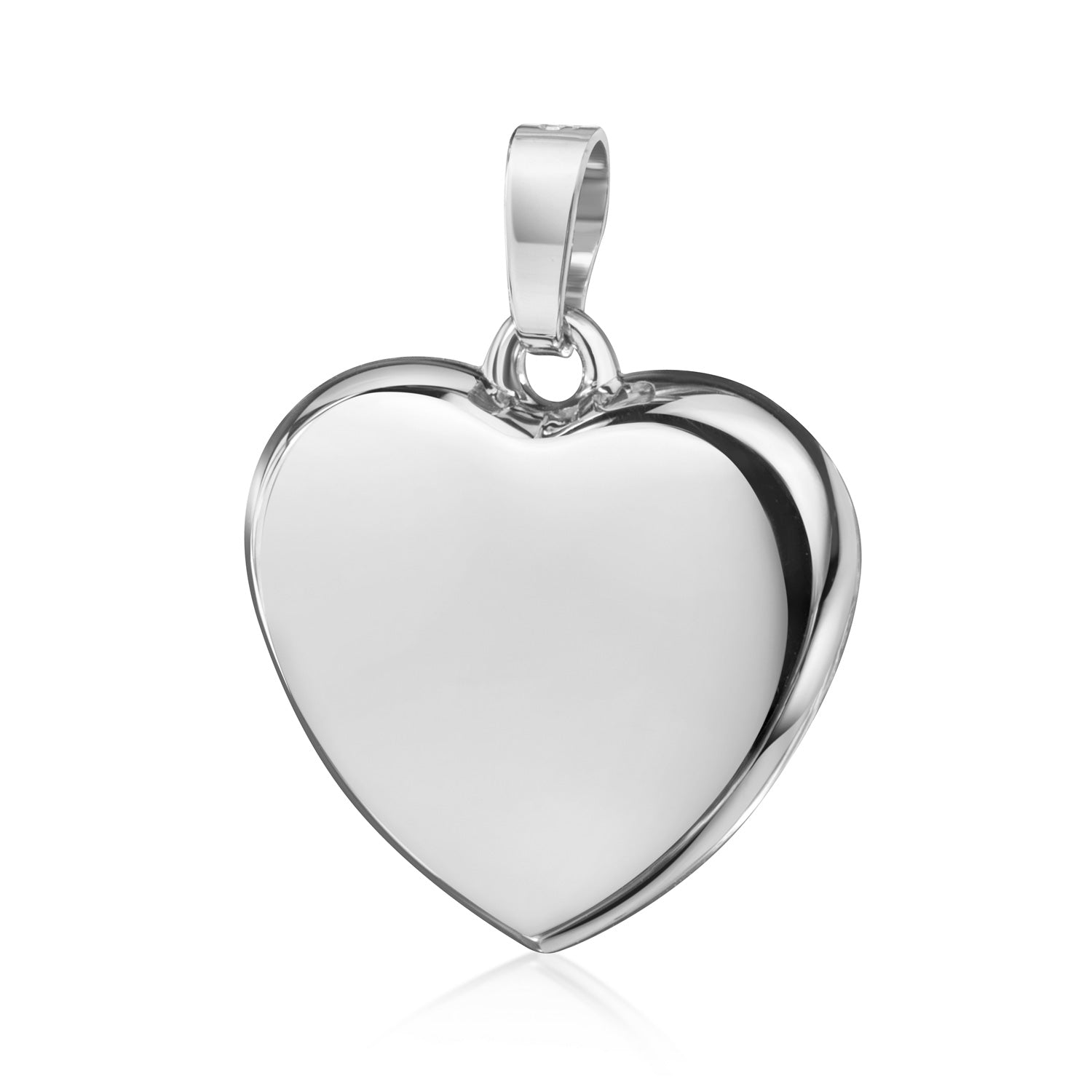 Herzanhänger „Mirror & Silk“ – aus massiv 925er Sterling Silber