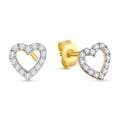 Herzohrstecker „Infinite Love“ – 8Kt Gold
