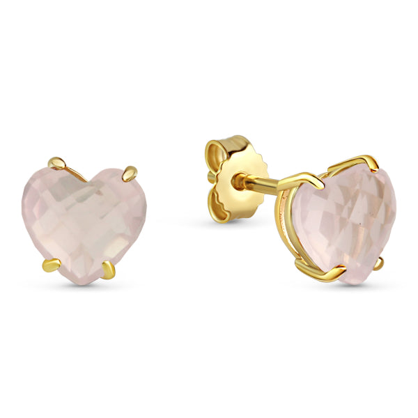 Herzohrstecker „Pure Romance“ – 8Kt Gold