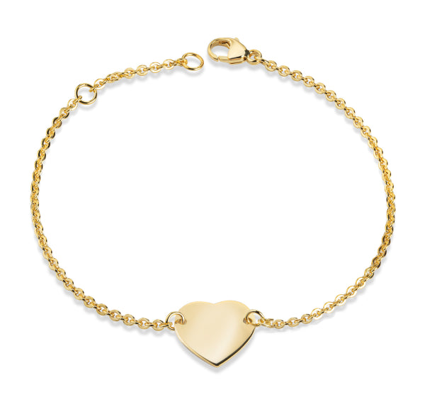 ID-Armkette „Pure Heart“ –8Kt Gold