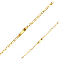 Identitätskette „Classic Plate“ – Armband aus 375er Gelbgold