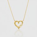 Infinity-Herz-Collier „Endless Devotion“ – 375er Gelbgold
