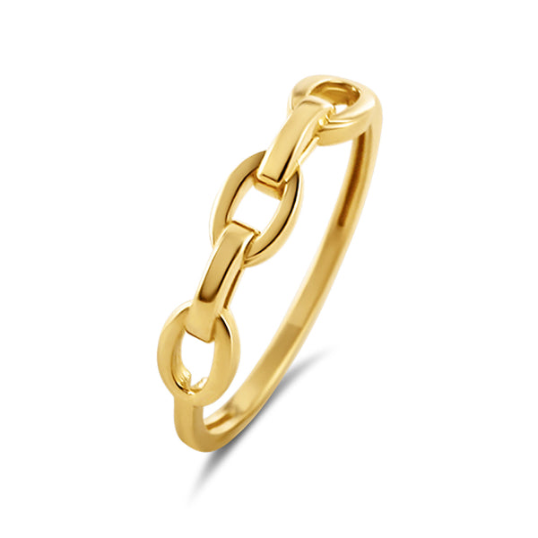 Kettenring „Linked Harmony“ – 14Kt Gelbgold