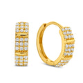 Klappcreolen „Architectural Glow“ – 14Kt Gold