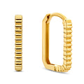 Klappcreolen „Architectural Ridge“ – 14Kt Gold