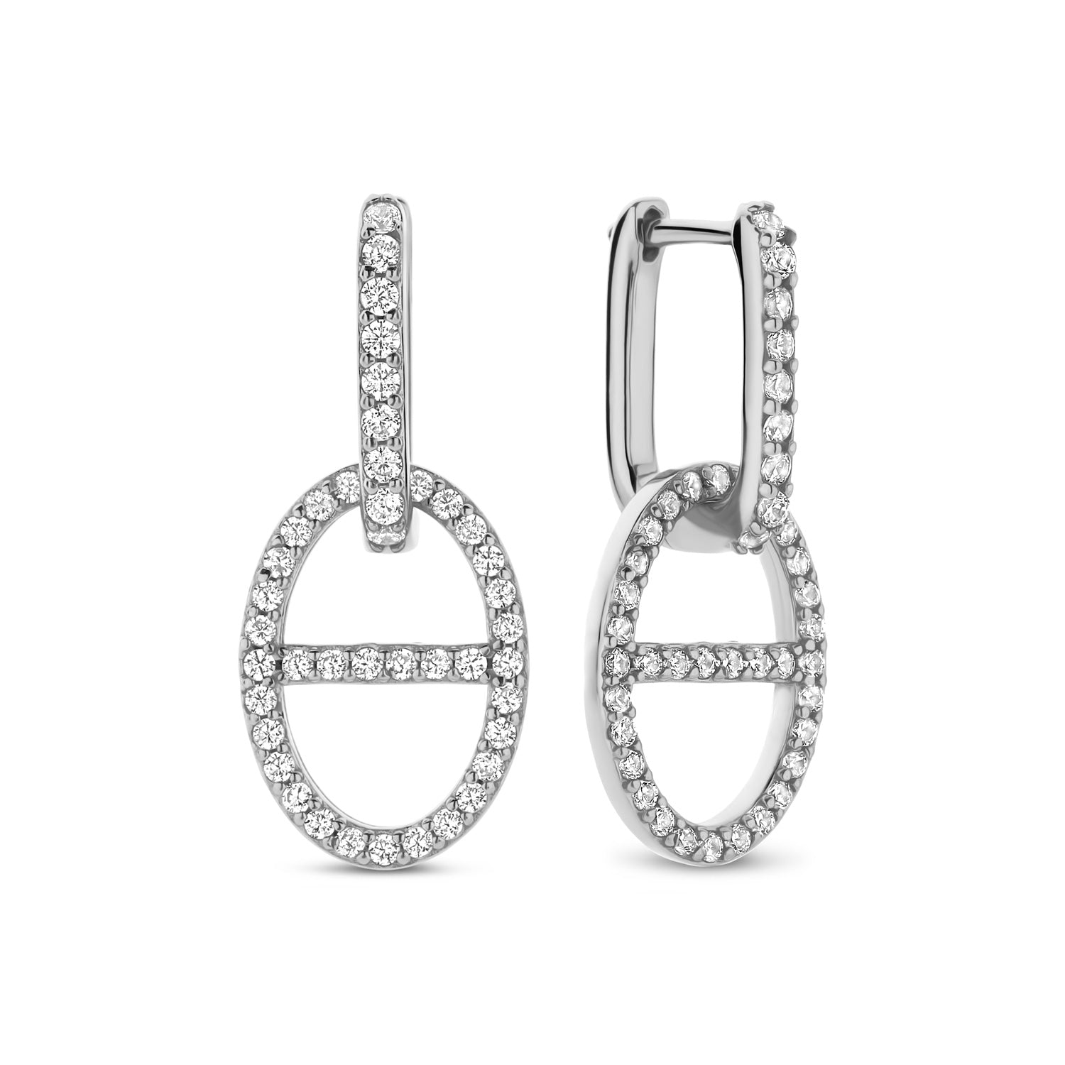 Klappcreolen „Arctic Anchor“ – aus rhodiniertem 925er Sterling Silber