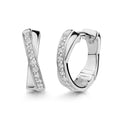 Klappcreolen „Arctic Radiant“ – aus rhodiniertem 925er Sterling Silber