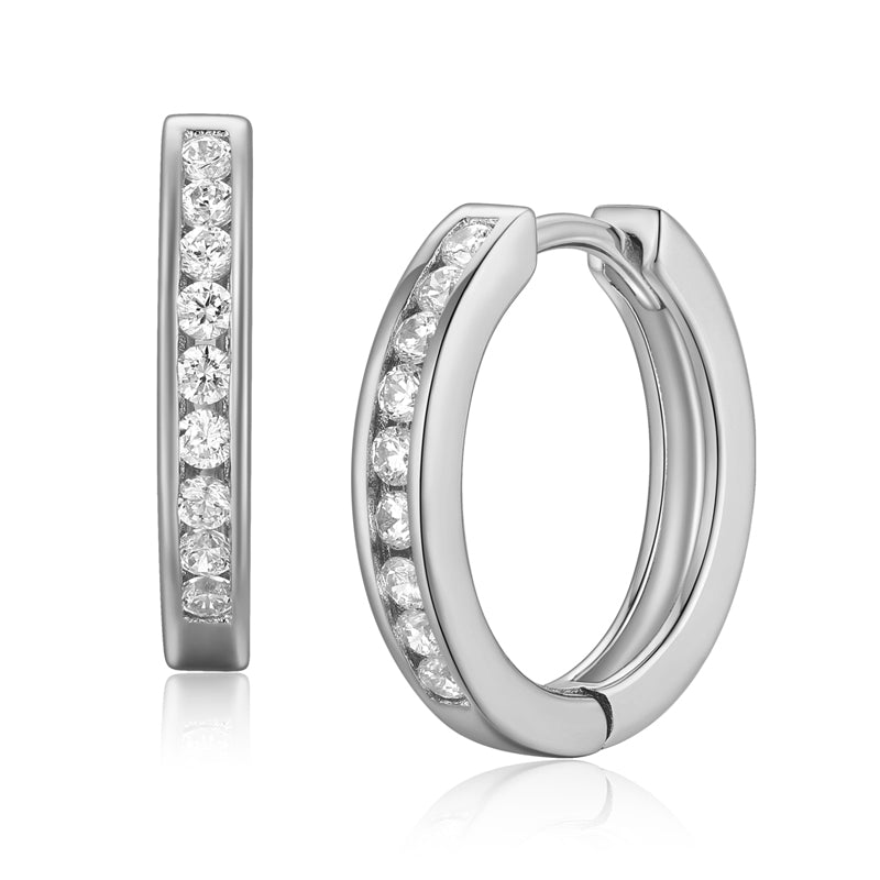 Klappcreolen „Arctic Stellar“ – aus 925er Sterling Silber