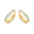 Klappcreolen „Azure Glow“ – 14Kt Gold