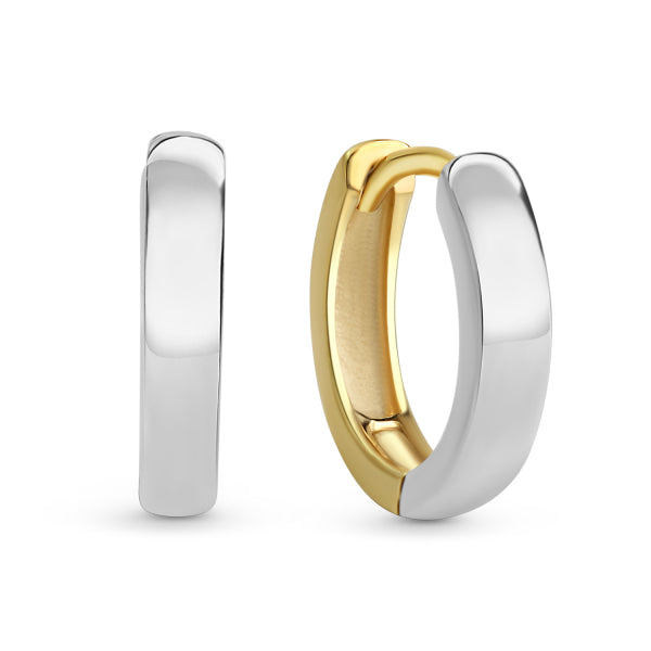 Klappcreolen „Contrast Harmony“ – 8Kt Gelb