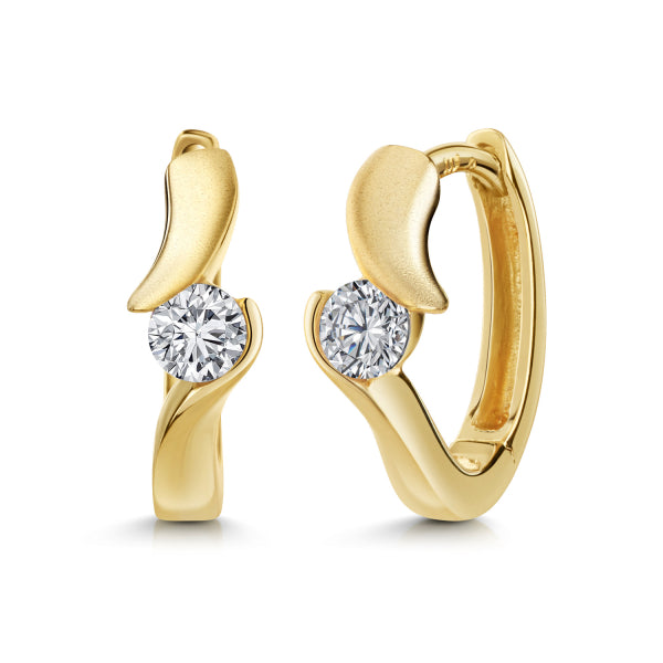 Klappcreolen „Duality Flow“ – 8Kt Gold