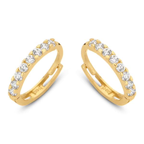 Klappcreolen „Infinity Line“ – 14Kt Gold