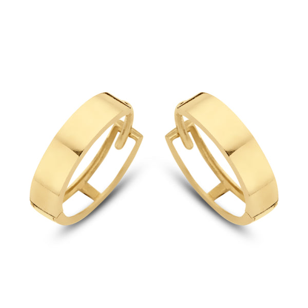 Klappcreolen „Linear Silk“ – 4Kt Gold