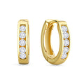 Klappcreolen „Luminous Row“ – 8Kt Gold