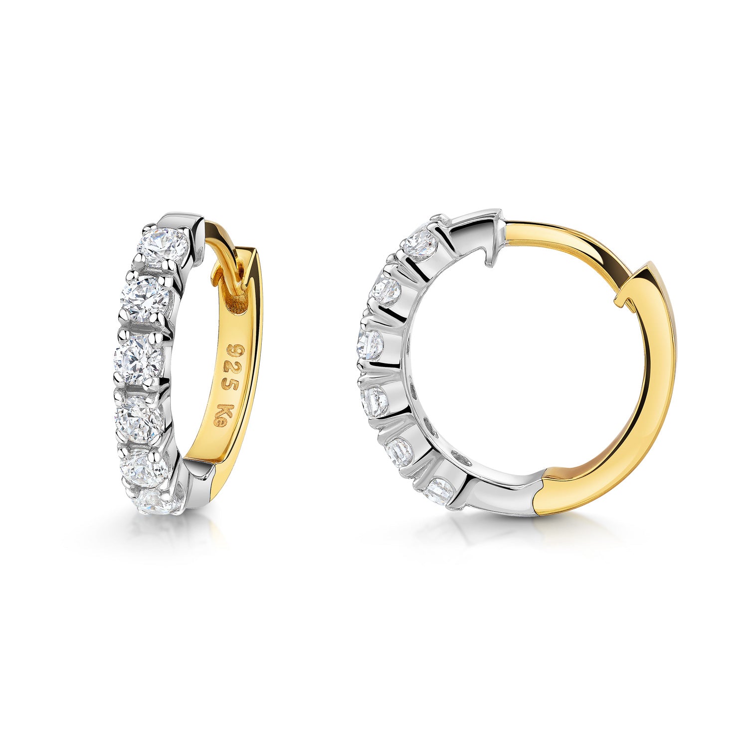 Klappcreolen „Lunar Orbit“ – 925er Sterling Silber