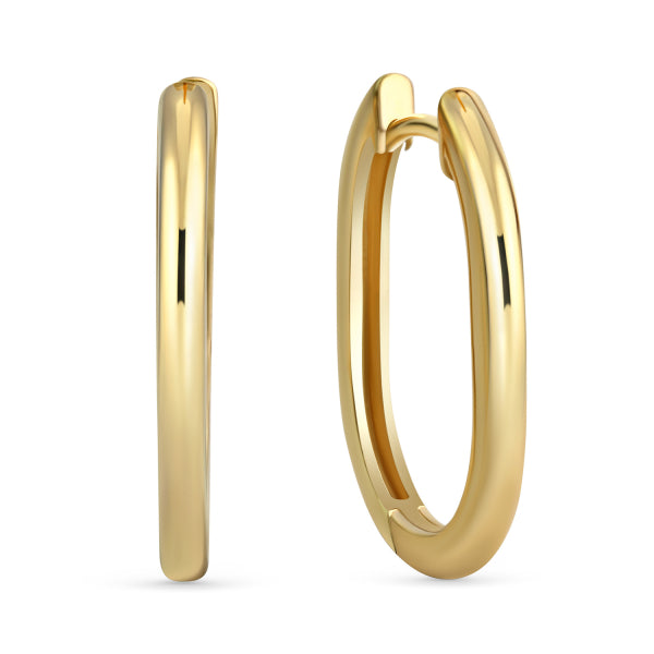 Klappcreolen „Modern Frame“ – 8Kt Gold