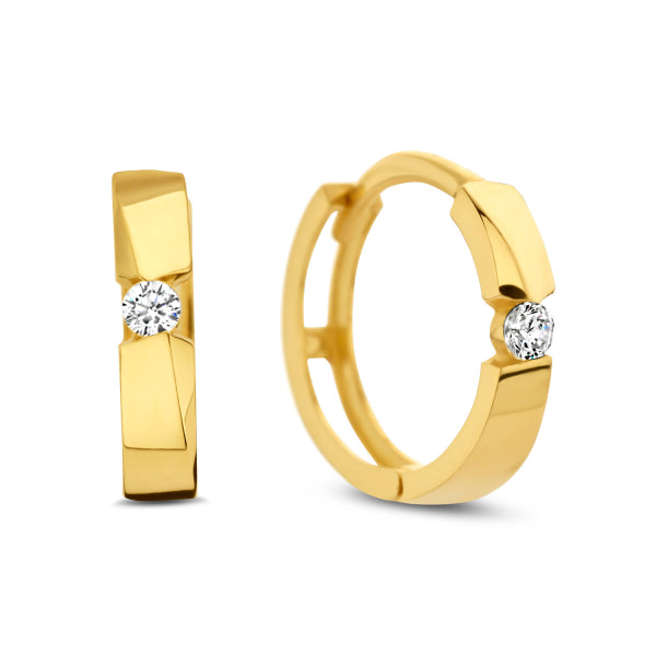 Klappcreolen „Prism Glow“ – 14Kt Gold