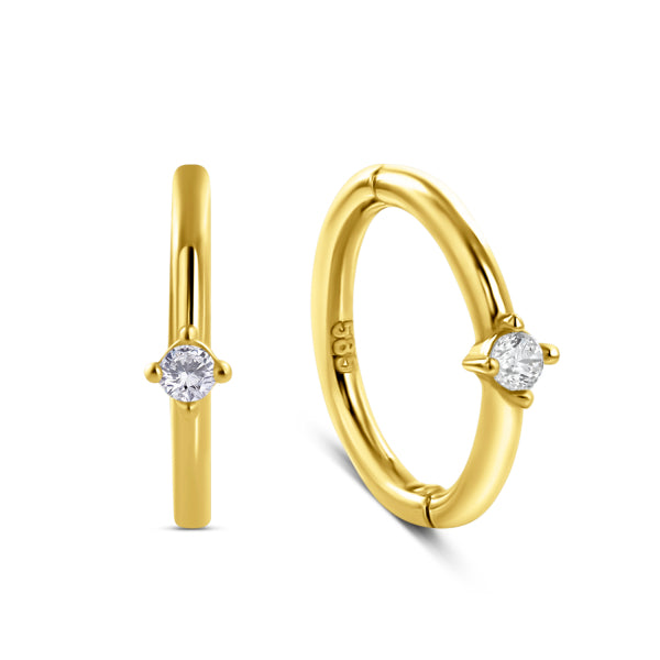 Klappcreolen „Pure Accent“ – 14Kt Gold