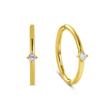 Klappcreolen „Pure Minimalist“ – 14Kt Gold