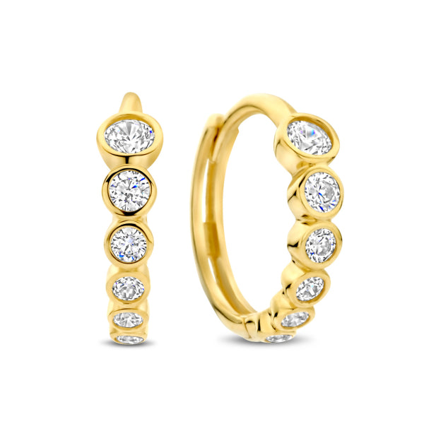 Klappcreolen „Radiant Arc“ - 14Kt Gold