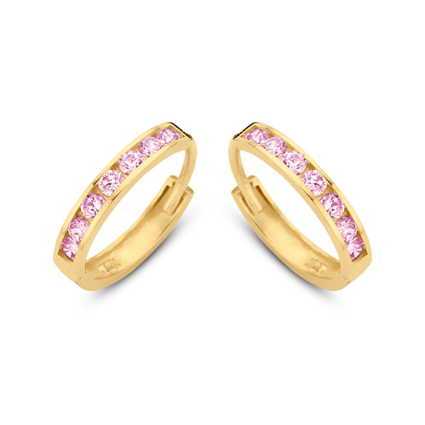 Klappcreolen „Rosé Glow“ – 14Kt Gold
