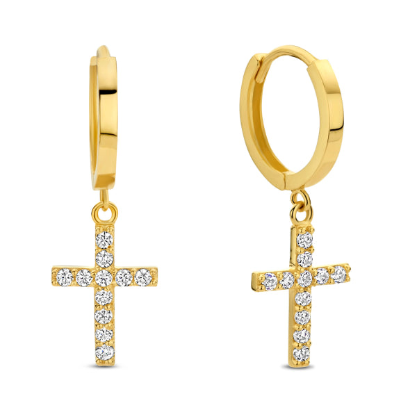 Klappcreolen „Sacred Sparkle“ – 14Kt Gold