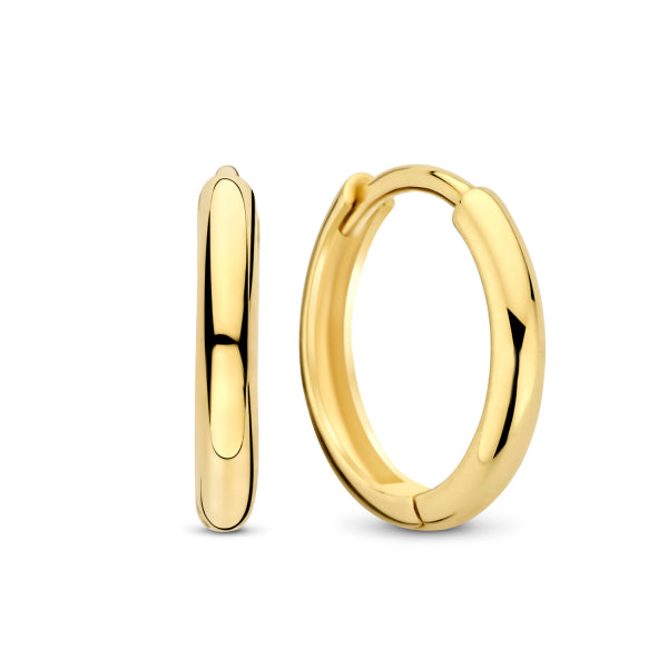 Klappcreolen „Silk Glow“ – 14Kt Gold